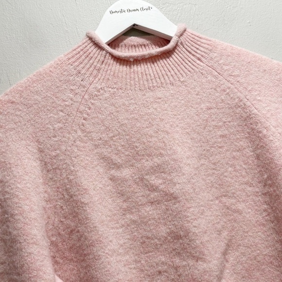 J CREW Women’s Pink Pullover ROLL NECK Long Sleeve Sweater Alpaca Blend Size XS - Picture 3 of 9